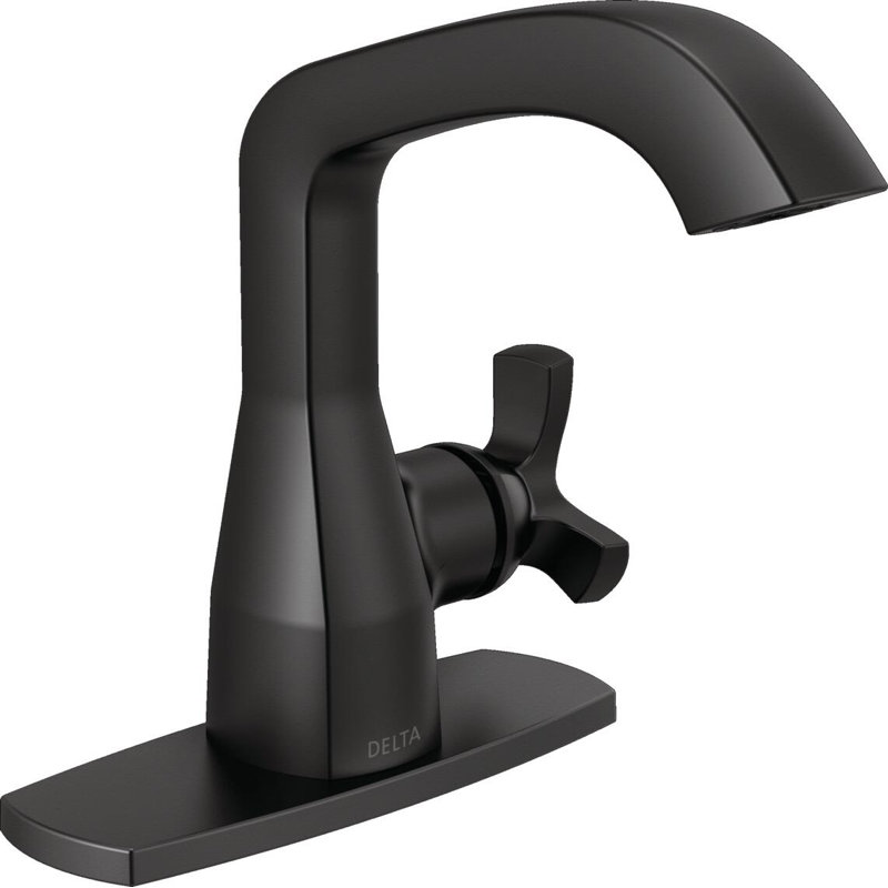 Single Handle Bathroom Faucet, Matte Black
