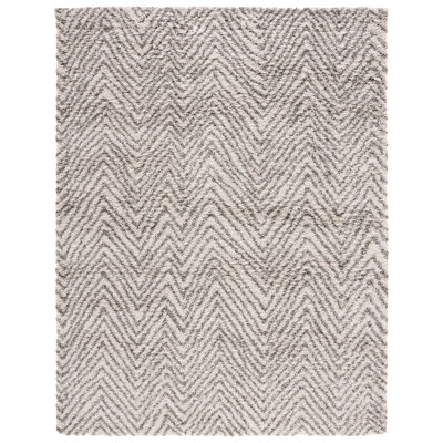 Adessa Shag Performance Chevron Rug