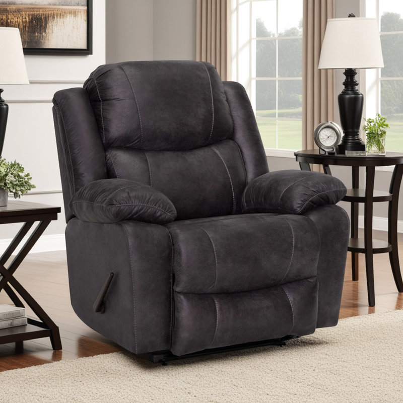 Jerrimy Upholstered Recliner, Black