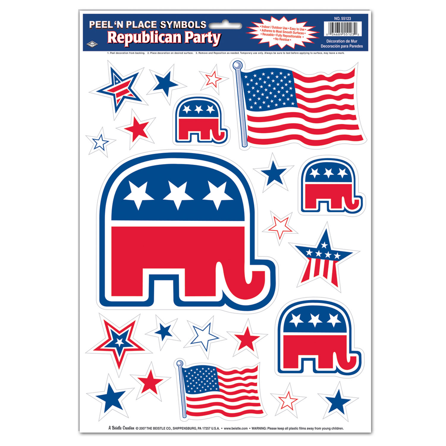 The Party Aisle™ Republican Peel 'N Place Wayfair