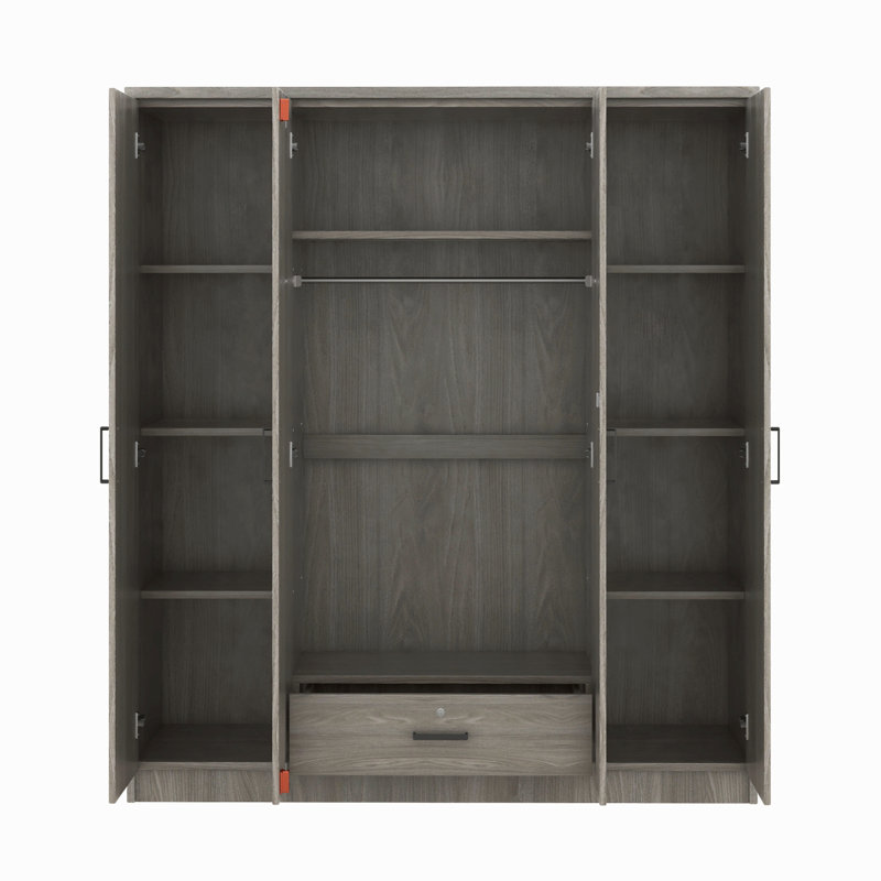 4-Door Wardrobe With 1 Drawer