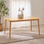 Drea 6 - Person Rubberwood Solid Wood Dining Set