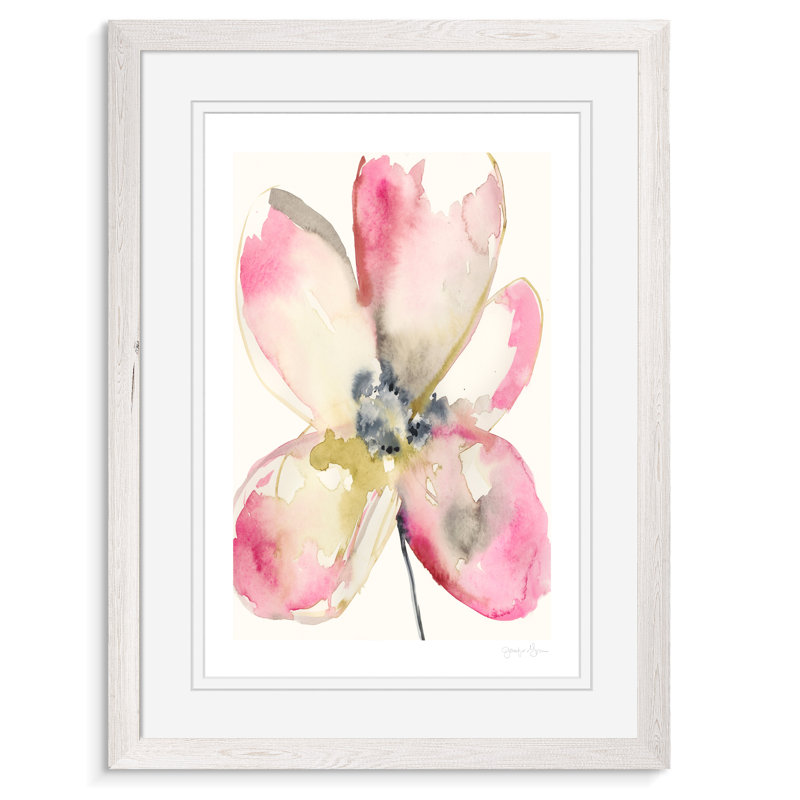 « magenta pétales ii » par paul cezanne-cadre photo, reproduction d’art, H 22 po x l 16 po x P 1 po, Encadré blanc imprimé