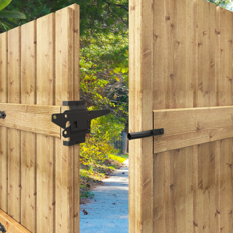 Coast Sequoia Self-Locking Gate Latch For Wooden Fence | Wayfair