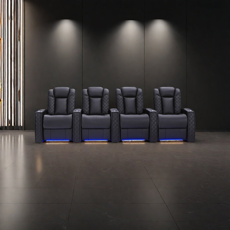 Multi-functional TV sofa in basement