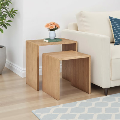 Cokley 2-Piece Wood Nesting Side Table