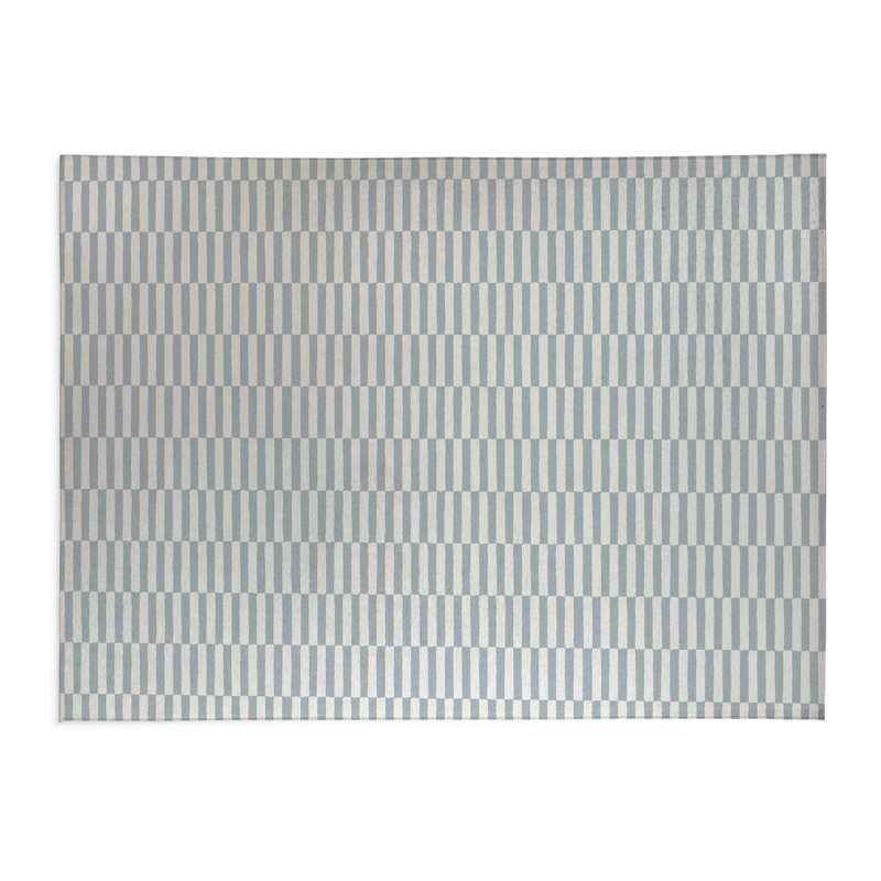 Off Stripe Kids Play Mat, Slate Blue/Blue, Rectangle 3' x 5'