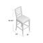 Ivory Key Upholstered Stool-47591589-47591588