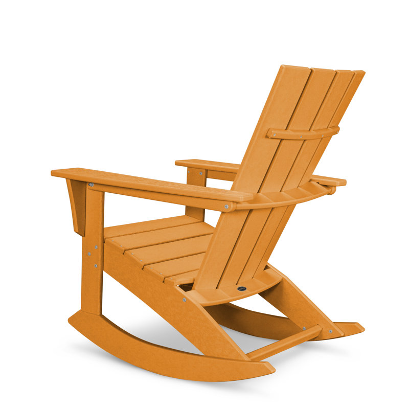 Chaise berçante POLYWOOD Quattro Adirondack, Tangerine