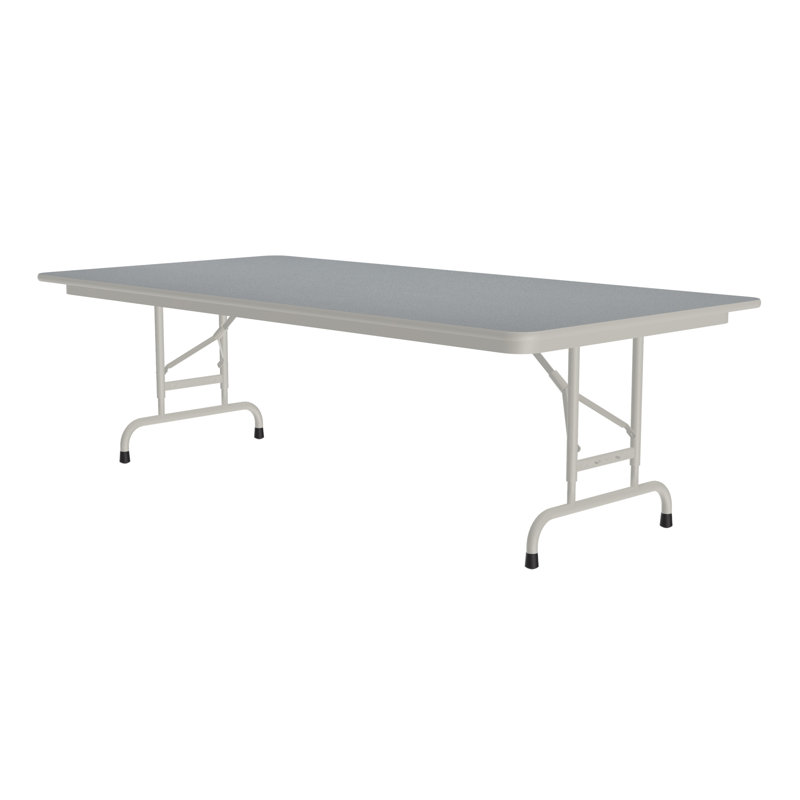Table commerciale pliable Correll, H 31 po x L 60 po x l 24 po, Granit gris