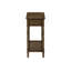 Table d'appoint en placage traditionnel avec tiroir de rangement et tablette inférieure, pour les espaces étroits dans la chambre ou le salon-1676931245-1676931234