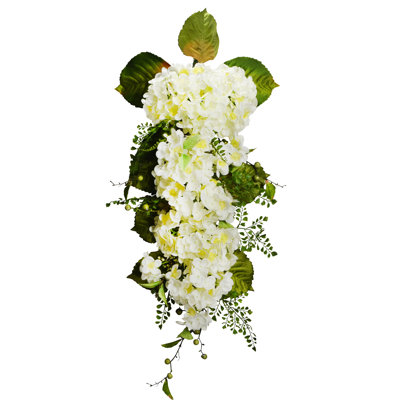 Grande larme d'hortensia crème 36 po