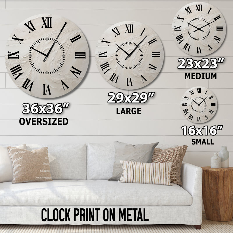 Horloge murale Modern Beach, Grand