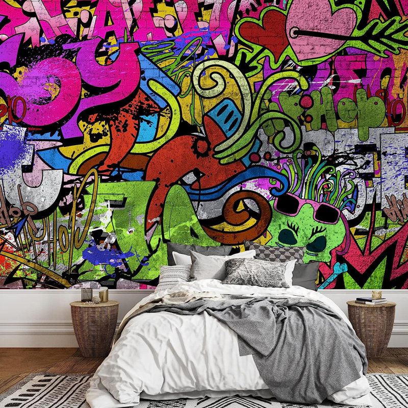Papier peint adhésif pelez et collez, L 100 po x l 144 po