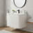 Caskvalley Modern Bathroom Vanity with Straight Fluted Design 24" Wide-1158663225