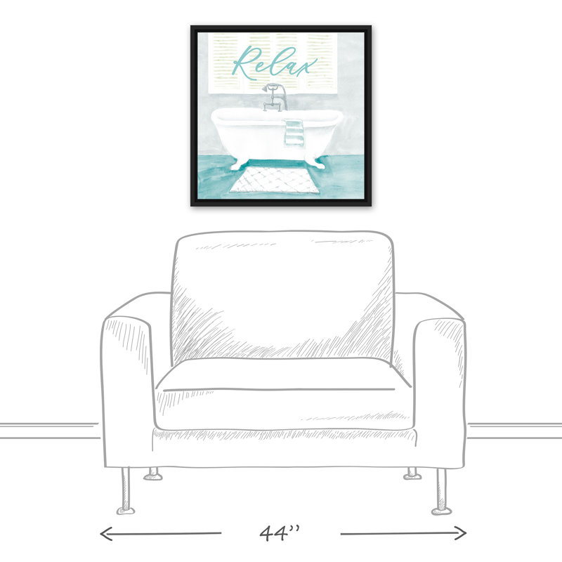 " Relax " Print, 21.75" H x 21.75" W x 1.75" D