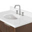 Meuble-lavabo de salle de bain mural ovale simple 36 po avec comptoir à quartz blanc Carrara de 1,5 po Mulloy-1391608019-1391608029