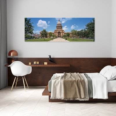 Façade d'un édifice du gouvernement, Texas State Capitol, Austin, Texas, États-Unis, art contemporain abstrait, art mural de la ville