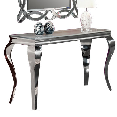 Baldwin 128cm Glass Top Console Table
