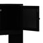 Grand lit escamotable avec tablette de rangement et porte intégrée-1072641960