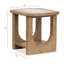 Table de bout rectangulaire