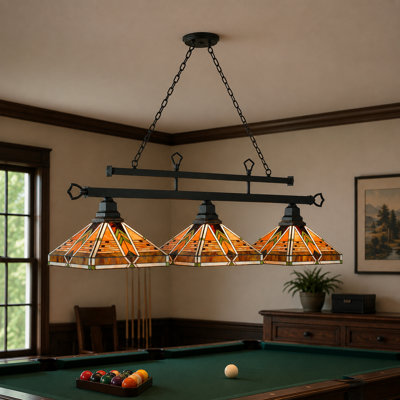 Shemar 3-Light Pool Table Lights Linear Pendant