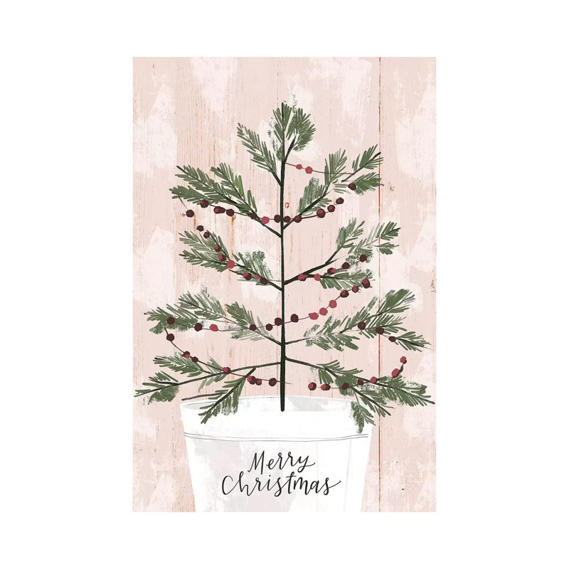 Christmas Fa La La Farm Christmas I 1 Piece Wrapped Canvas Wall Art, 66.04 cm H x 45.72 cm W x 3.175 cm D