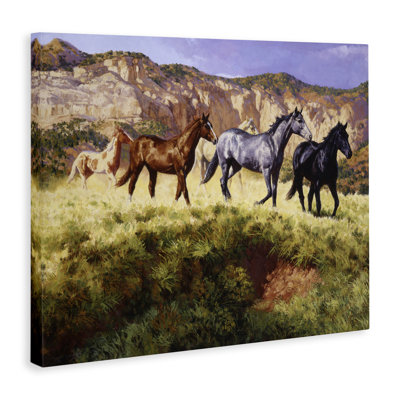«Mixed Horses & Desert Mountains», art mural par Claire Goldrick