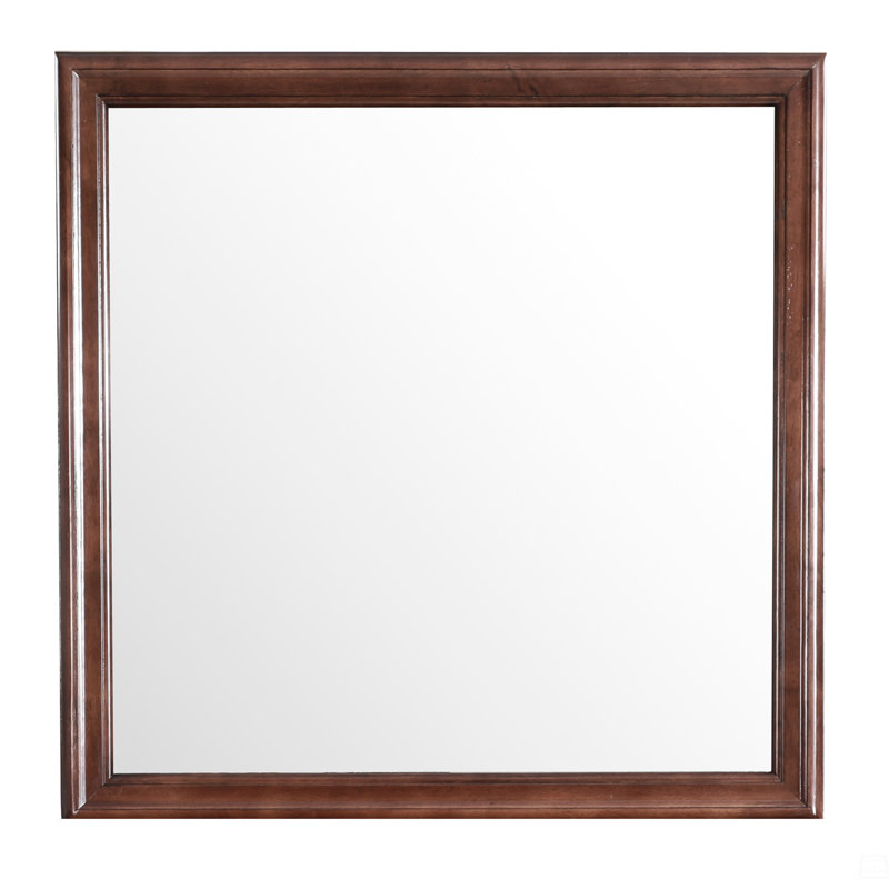 Rectangular Mirror, Walnut, 38" x 38"