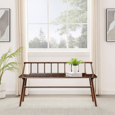 Margr 47" Low Back Wood Bench