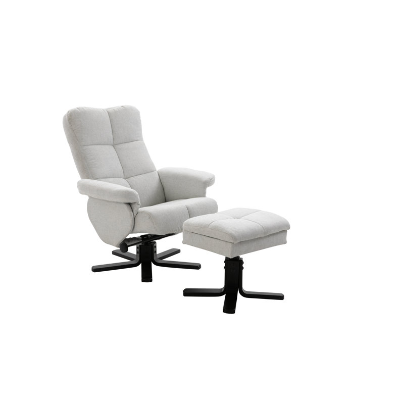 Kaylee 78cm Wide Ergonomic Recliner, Grey