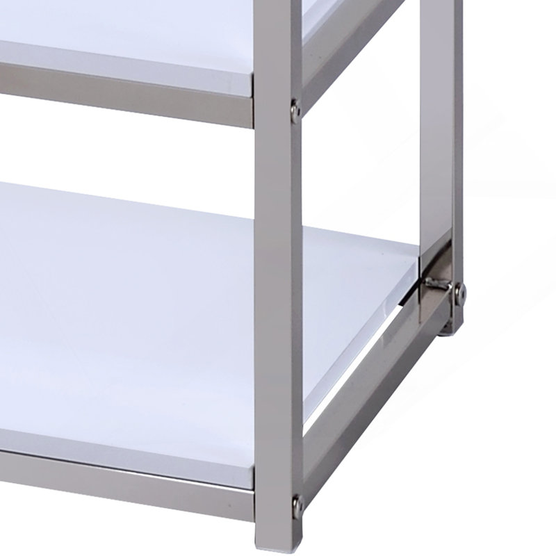Bookcase - White, (9 Shelves) 71"H x 12"W x 36"D
