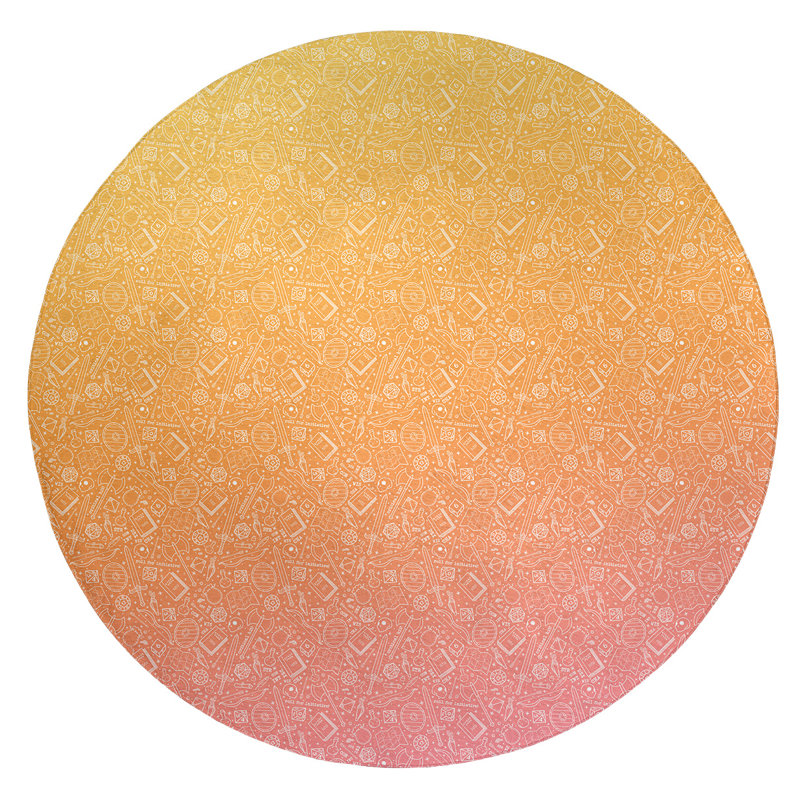 Chenille Indoor Rug, Round 5'