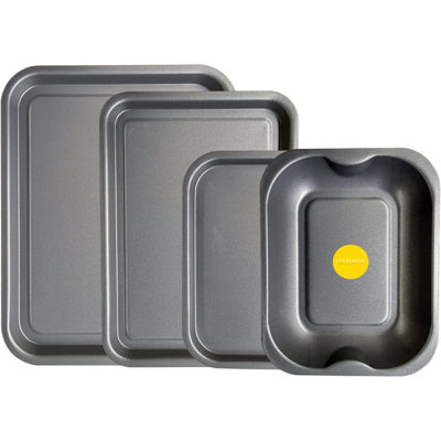 KITCHENEUR 4 Piece Non-Stick Aluminium Bakeware Set