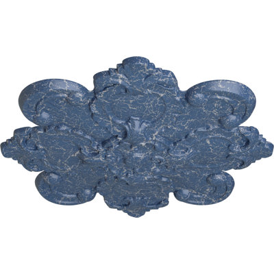 Endurathane Katheryn Ceiling Medallion, 18 1/8"OD x 1 1/4"P, Hand-Painted Americana Crackle Finish