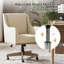 Chaise de bureau pivotante à 360 ° Ackeron Julia avec hauteur ajustable et accoudoirs courbés-924404675