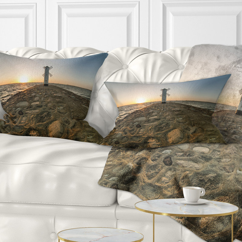 Oreiller imprimé Sea & Shore Lawa, 12 po x 20 po, Coussin lombaire