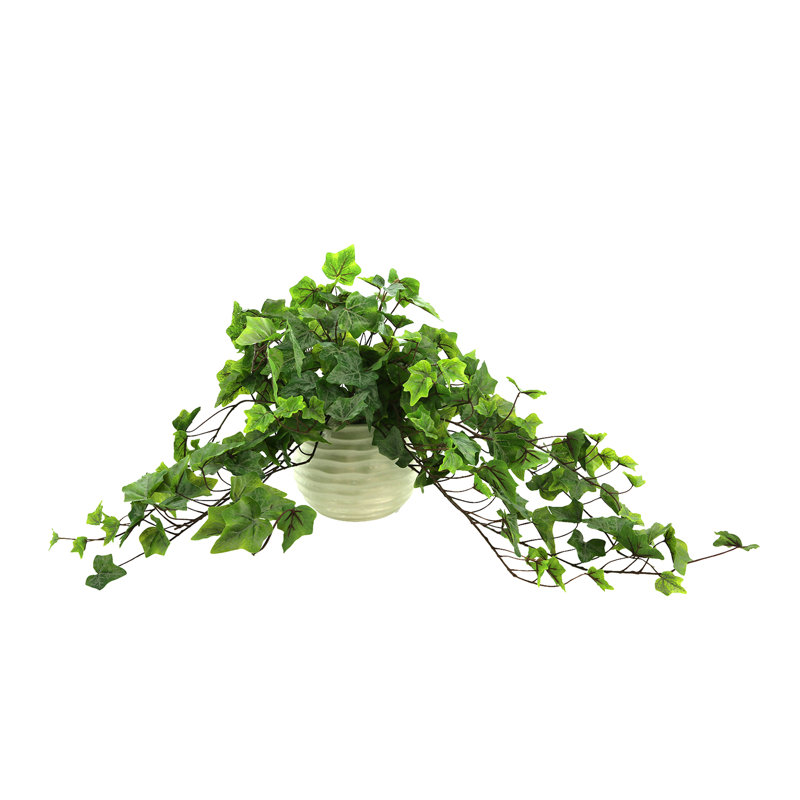 Verdant Vines Faux Ivy Plant in Ceramic Pot