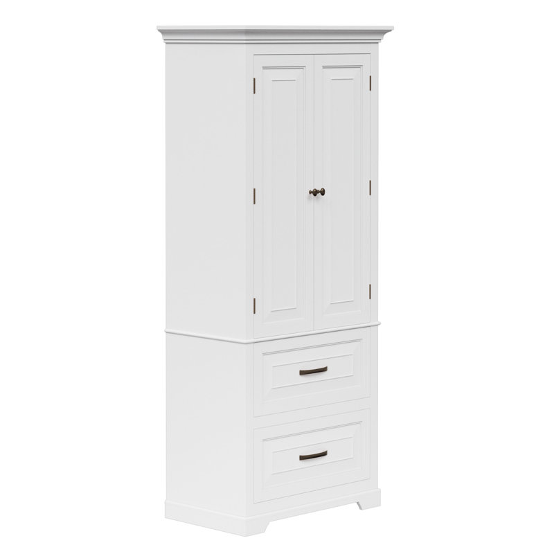 Solid Wood Rectangle Accent Cabinet