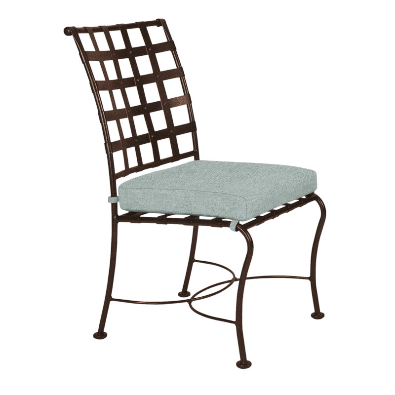 Classico Outdoor Dining Side Chair, Harris Stone, Copper Creek