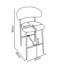 Luna Fabric Counter Bar Stool-1460443173