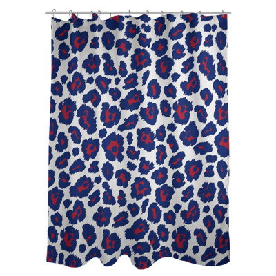 Rideau de douche à imprimé animalier