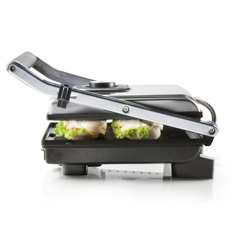 Domo 35.6cm Non Stick Electric Grill & Panini Press with Lid