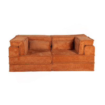 Convertible Floor Sofa Bed With Modular Design, High-Density Memory Foam, And Soft Circle Fleece Fabric For Ultimate Comfort And Flexibility.
