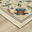 Tapis oriental en polypropylène tissé à la machine Korth en ivoire / orange / gris-695310841