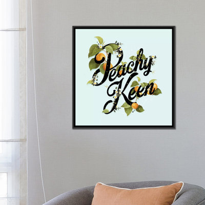 « pêche-menthe menthe », art textuel sur toile