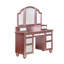 Ensemble coiffeuse avec tabouret et miroir Isaiah-Michael-517080225