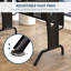 L-Shaped Metal Base Computer Desk