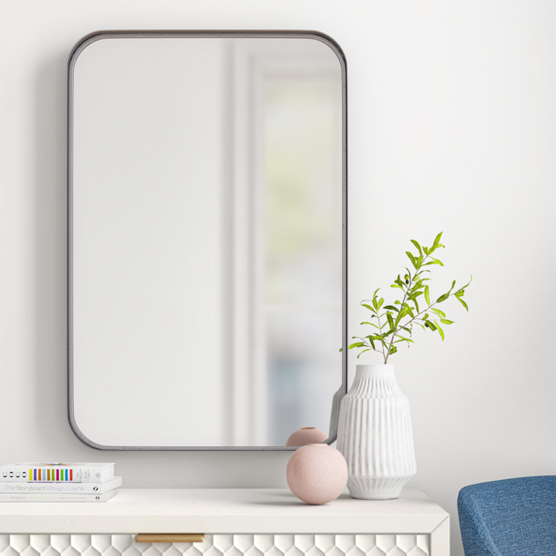 Audia Metal Flat Wall Mirror