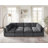 8-Piece Upholstered Symmetrical Sectional, Modular Sofa With Portable Ottomans-1746058446